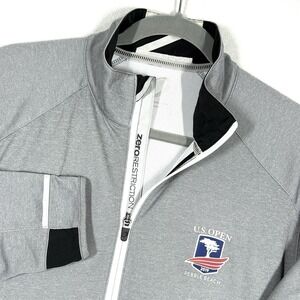 Zero Restriction Z425 1/4 Zip Pullover Men Large US Open Pebble Beach Golf Shirt
